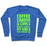 Virgin Teez  Pullover Crewneck Sweatshirt / x-small / Heathered Blue COFFEE CARDIO & CURLS THAT'S WHAT FIT GIRLS ARE MADE OF CREWNECK SWEATSHIRT