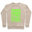 Virgin Teez  Pullover Crewneck Sweatshirt / x-small / Heathered Oatmeal COFFEE CARDIO & CURLS THAT'S WHAT FIT GIRLS ARE MADE OF CREWNECK SWEATSHIRT