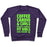 Virgin Teez  Pullover Crewneck Sweatshirt / x-small / Purple COFFEE CARDIO & CURLS THAT'S WHAT FIT GIRLS ARE MADE OF CREWNECK SWEATSHIRT
