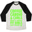 Virgin Teez  Baseball Tee Unisex Tri-Blend Baseball Tee / small / Oatmeal / Black COFFEE CARDIO & CURLS THAT'S WHAT FIT GIRLS ARE MADE OF UNISEX TRI-BLEND BASEBALL TEE