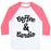 Virgin Teez  Baseball Tee Unisex Classic Baseball Tee / x-small / White/Neon Pink COFFEE & CARDIO UNISEX CLASSIC BASEBALL TEE
