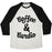 Virgin Teez  Baseball Tee Unisex Tri-Blend Baseball Tee / small / Oatmeal / Black COFFEE & CARDIO UNISEX TRI-BLEND BASEBALL TEE