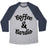 Virgin Teez  Baseball Tee Unisex Tri-Blend Baseball Tee / small / Athletic Gray / Navy COFFEE & CARDIO UNISEX TRI-BLEND BASEBALL TEE