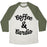 Virgin Teez  Baseball Tee Unisex Tri-Blend Baseball Tee / small / Oatmeal / Moss COFFEE & CARDIO UNISEX TRI-BLEND BASEBALL TEE