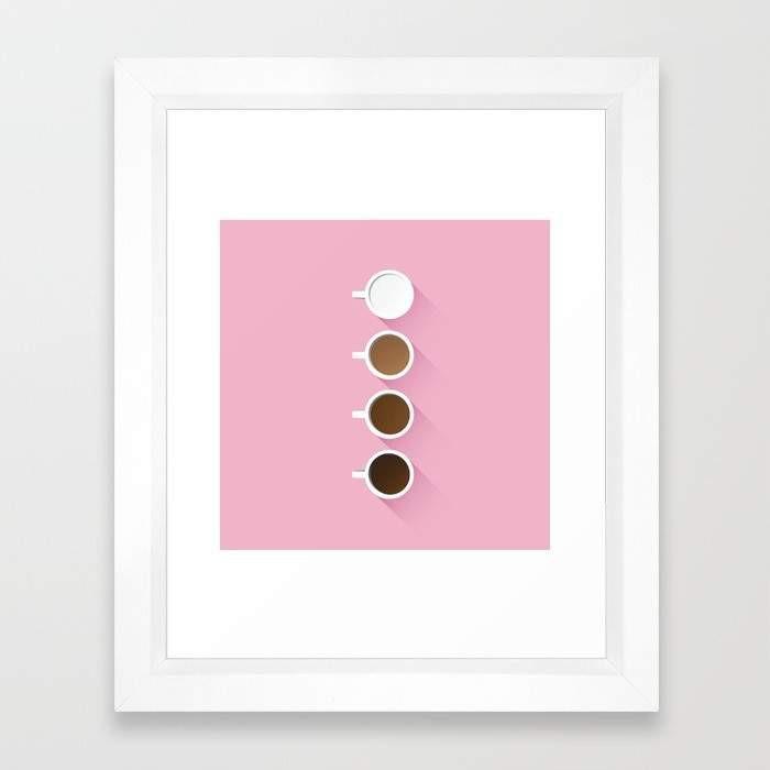 LUVD Framed Art Prints 8" x 11" / Black Coffee + Simplicity Frame