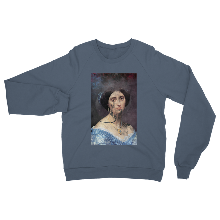 VIRGIN TEEZ Sweat shirt Airforce Blue / S collage Classic Adult Sweatshirt