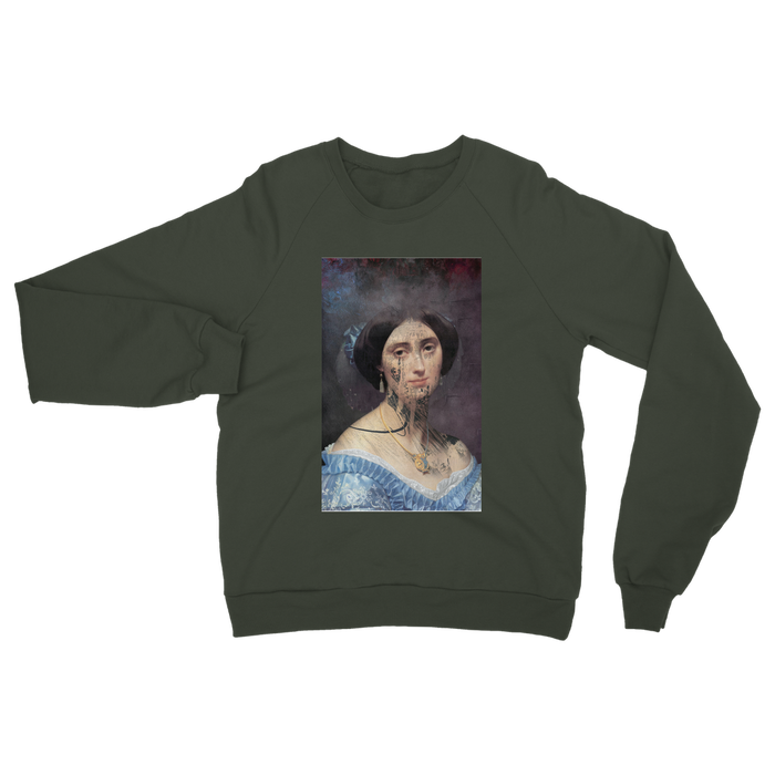 VIRGIN TEEZ Sweat shirt Olive Green / S collage Classic Adult Sweatshirt