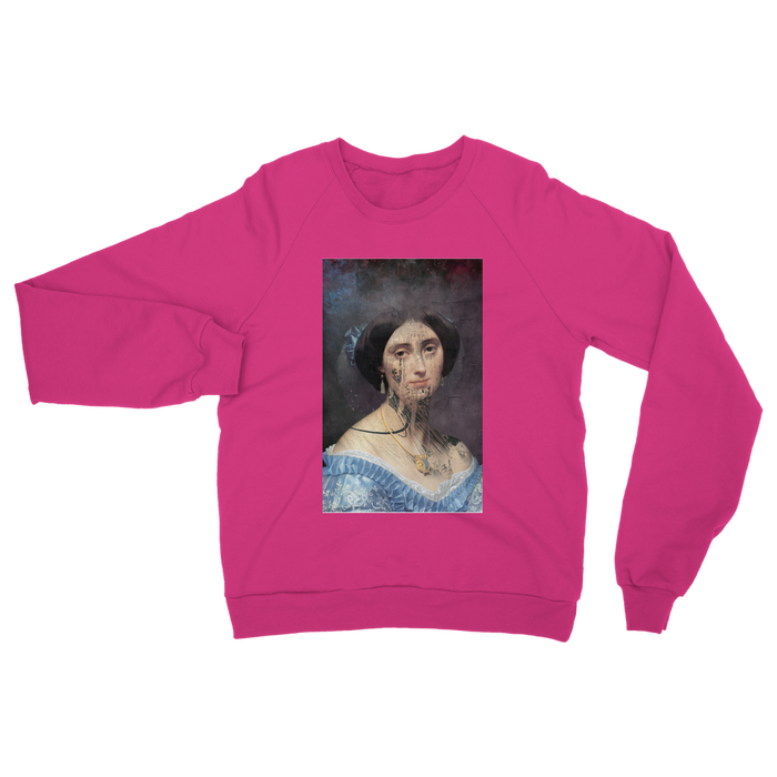 VIRGIN TEEZ Sweat shirt Safety Pink / S collage Classic Adult Sweatshirt