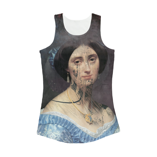 VIRGIN TEEZ Women Tank top White / XS collage Women Performance Tank Top