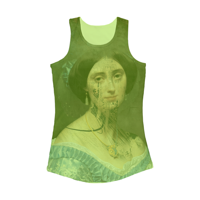 VIRGIN TEEZ Women Tank top Electric Green / XS collage Women Performance Tank Top