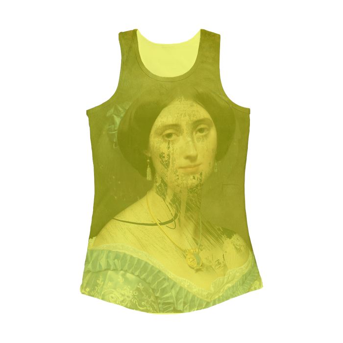 VIRGIN TEEZ Women Tank top Electric Yellow / XS collage Women Performance Tank Top