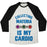 Virgin Teez  Baseball Tee Unisex Tri-Blend Baseball Tee / small / Oatmeal / Black COLLECTING MATERIA IS MY CARDIO UNISEX TRI-BLEND BASEBALL TEE
