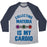 Virgin Teez  Baseball Tee Unisex Tri-Blend Baseball Tee / small / Athletic Gray / Navy COLLECTING MATERIA IS MY CARDIO UNISEX TRI-BLEND BASEBALL TEE