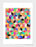 LUVD Framed Art Prints 8" x 11" / Black Colorful Cubes  Frame
