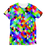 VIRGIN TEEZ Sublimation Women's T-Shirt XS Colorful Geometric Blast Classic Sublimation Women's T-Shirt