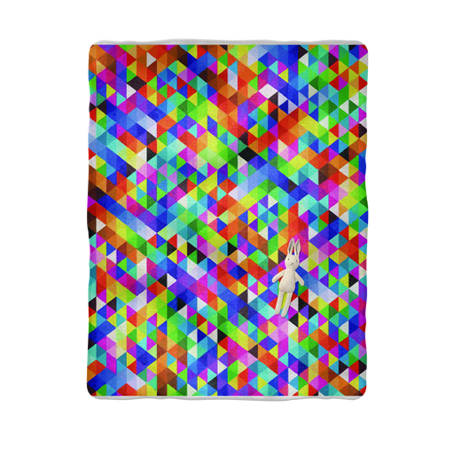 alloverprint.it Homeware 27"X35" (70X90 cm) / 27"X35" Colorful Geometric Blast Sublimation Baby Blanket
