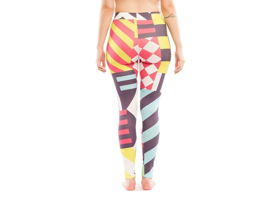 Virgin Teez Leggings Small Colorful Pattern Legging