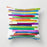 The Pillow pillows 16" x 16" Colorful Stripes Cushion/Pillow