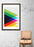 LUVD Framed Art Prints 8" x 11" / Black Colorful Triangles  Frame