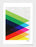 LUVD Framed Art Prints 8" x 11" / Black Colorful Triangles  Frame