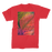 VIRGIN TEEZ Men T-Shirts Red / Male / S COLORFUL TROPICAL LEAVES no4 Premium Jersey Men's T-Shirt