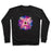 Virgin Teez  Pullover Crewneck Sweatshirt / x-small / Black COLORFUL YOGA TEE CREWNECK SWEATSHIRT