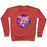 Virgin Teez  Pullover Crewneck Sweatshirt / x-small / Heathered Red COLORFUL YOGA TEE CREWNECK SWEATSHIRT