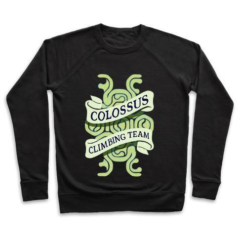 Virgin Teez  Pullover Crewneck Sweatshirt / x-small / Black COLOSSUS CLIMBING TEAM CREWNECK SWEATSHIRT