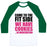 Virgin Teez  Baseball Tee Unisex Classic Baseball Tee / x-small / White/Dark Green COME TO THE FIT SIDE UNISEX CLASSIC BASEBALL TEE