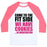 Virgin Teez  Baseball Tee Unisex Classic Baseball Tee / x-small / White/Neon Pink COME TO THE FIT SIDE UNISEX CLASSIC BASEBALL TEE