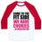 Virgin Teez  Baseball Tee Unisex Classic Baseball Tee / x-small / White/Red COME TO THE FIT SIDE UNISEX CLASSIC BASEBALL TEE