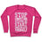 Virgin Teez  Pullover Crewneck Sweatshirt / x-small / Deep Pink COMPETE WITH YOURSELF CREWNECK SWEATSHIRT