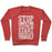 Virgin Teez  Pullover Crewneck Sweatshirt / x-small / Heathered Red COMPETE WITH YOURSELF CREWNECK SWEATSHIRT