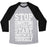 Virgin Teez  Baseball Tee Unisex Tri-Blend Baseball Tee / small / Athletic Gray / Black COMPETE WITH YOURSELF UNISEX TRI-BLEND BASEBALL TEE