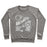 Virgin Teez  Pullover Crewneck Sweatshirt / x-small / Heathered Gray COMPETITIVE SNOWBALL FIGHTING CREWNECK SWEATSHIRT