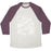 Virgin Teez  Baseball Tee Unisex Tri-Blend Baseball Tee / small / Oatmeal / Maroon COMPETITIVE SNOWBALL FIGHTING UNISEX TRI-BLEND BASEBALL TEE