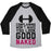 Virgin Teez  Baseball Tee Unisex Tri-Blend Baseball Tee / small / Athletic Gray / Black COMPLAINING WON'T MAKE YOU LOOK GOOD NAKED UNISEX TRI-BLEND BASEBALL TEE