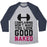 Virgin Teez  Baseball Tee Unisex Tri-Blend Baseball Tee / small / Athletic Gray / Navy COMPLAINING WON'T MAKE YOU LOOK GOOD NAKED UNISEX TRI-BLEND BASEBALL TEE