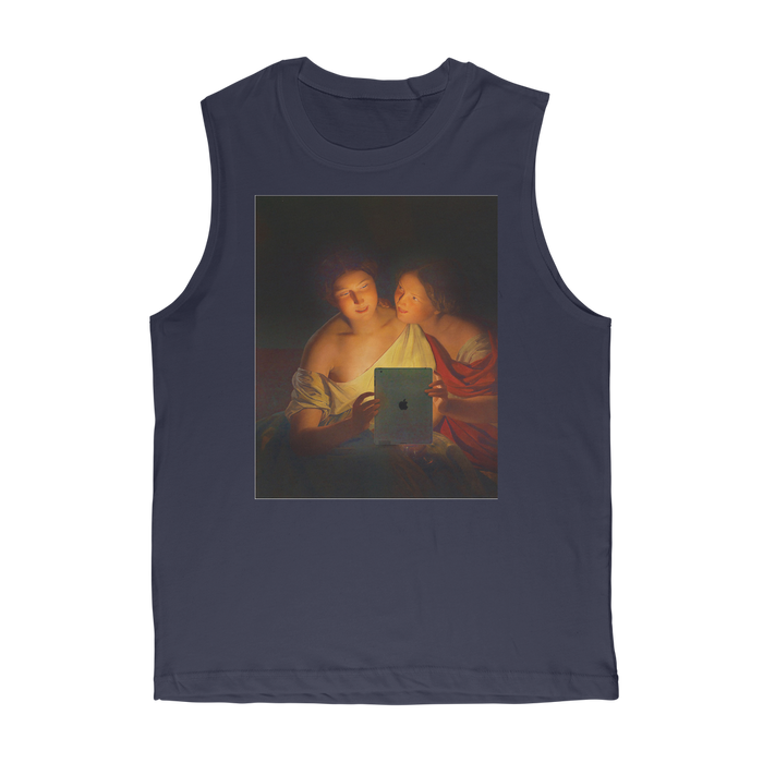 VIRGIN TEEZ Tank Top Navy / Unisex / S Connected Classic Adult Muscle Top