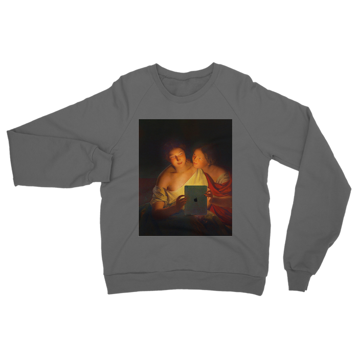 VIRGIN TEEZ Sweat shirt Dark Grey / S Connected Classic Adult Sweatshirt