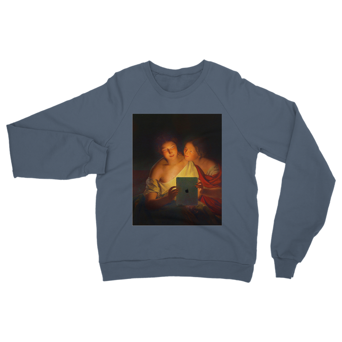 VIRGIN TEEZ Sweat shirt Airforce Blue / S Connected Classic Adult Sweatshirt