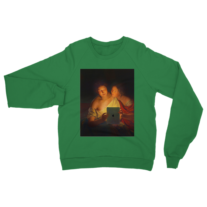VIRGIN TEEZ Sweat shirt Kelly Green / S Connected Classic Adult Sweatshirt