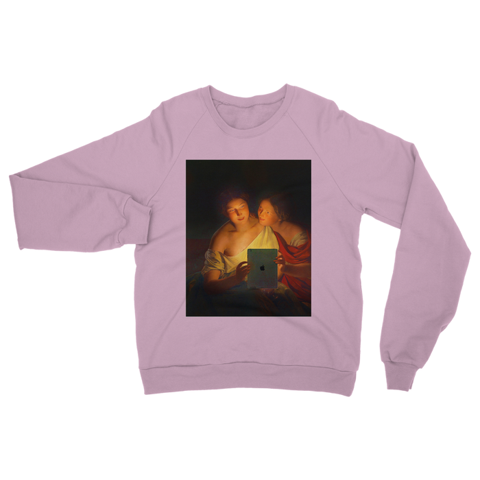 VIRGIN TEEZ Sweat shirt Light Pink / S Connected Classic Adult Sweatshirt
