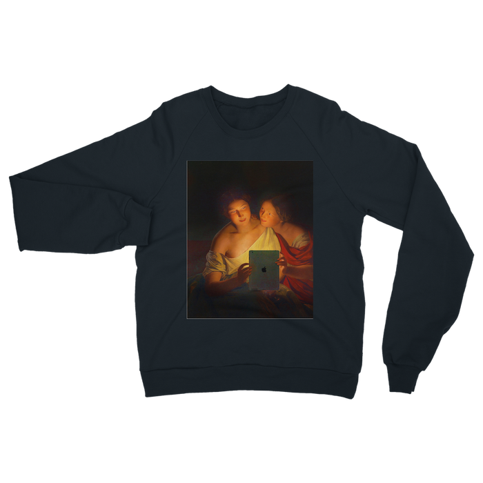 VIRGIN TEEZ Sweat shirt Navy / S Connected Classic Adult Sweatshirt