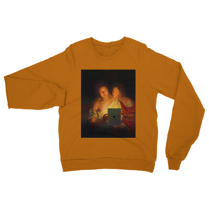 VIRGIN TEEZ Sweat shirt Orange / S Connected Classic Adult Sweatshirt