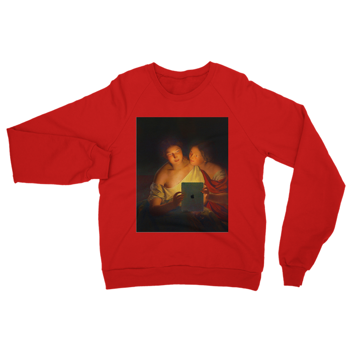 VIRGIN TEEZ Sweat shirt Red / S Connected Classic Adult Sweatshirt