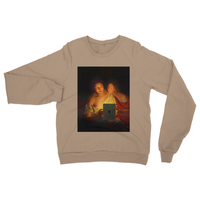 VIRGIN TEEZ Sweat shirt Nude / S Connected Classic Adult Sweatshirt
