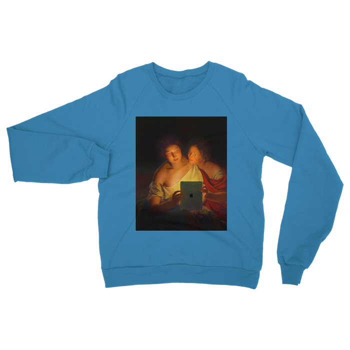 VIRGIN TEEZ Sweat shirt Sapphire / S Connected Classic Adult Sweatshirt