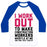 Virgin Teez  Baseball Tee Unisex Classic Baseball Tee / x-small / White/Blue CONSTRUCTION WORKERS UNISEX CLASSIC BASEBALL TEE