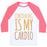 Virgin Teez  Baseball Tee Unisex Classic Baseball Tee / x-small / White/Neon Pink CONTOURING IS MY CARDIO UNISEX CLASSIC BASEBALL TEE